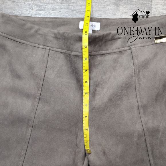 Calvin Klein Faux Suede Pull On Pants Size L - Picture 4 of 6